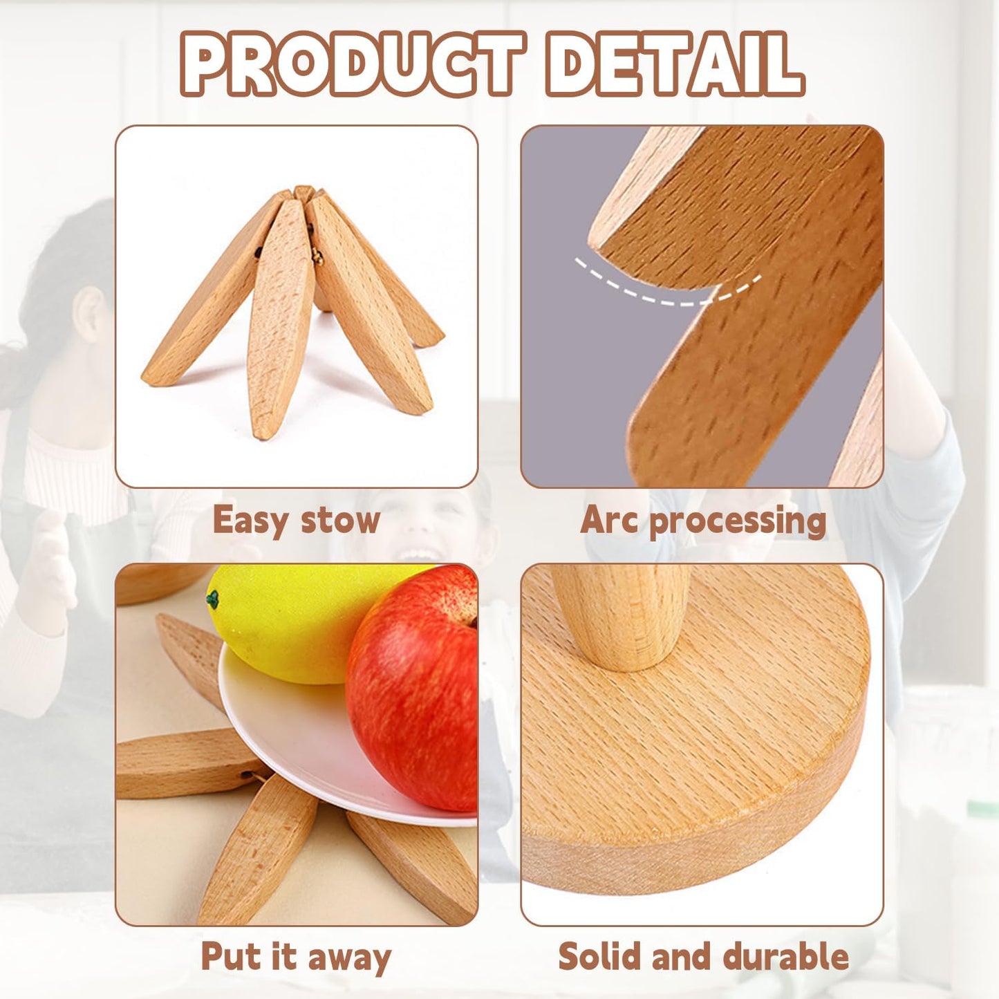 Tree Design Stand Wooden Trivets