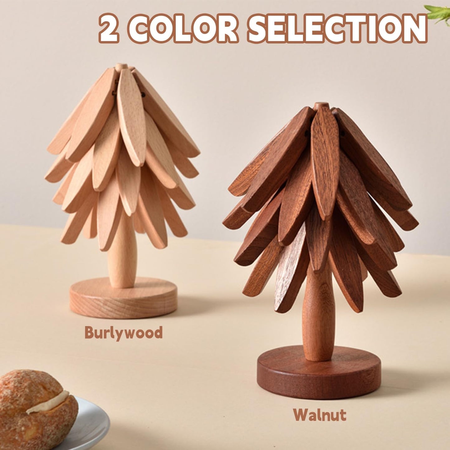 Tree Design Stand Wooden Trivets
