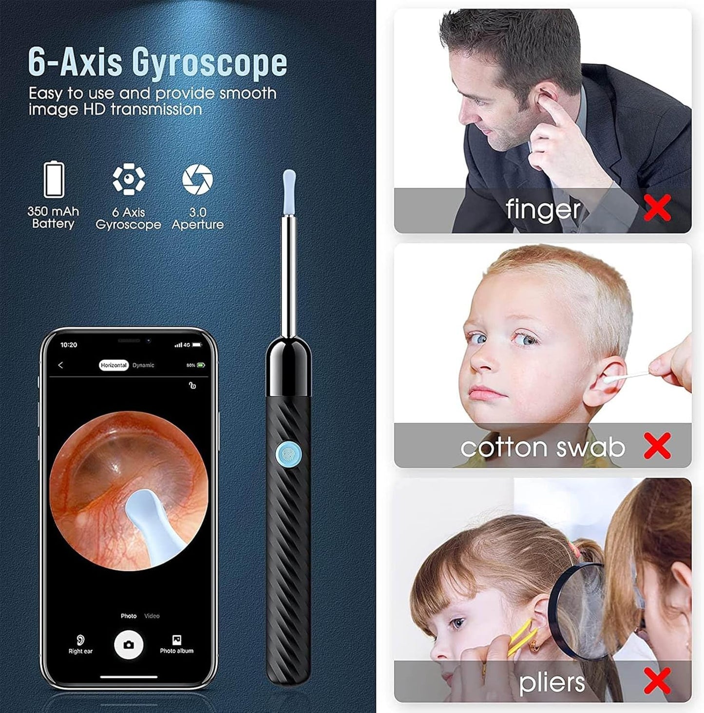 Ear cleaner with micro camera
